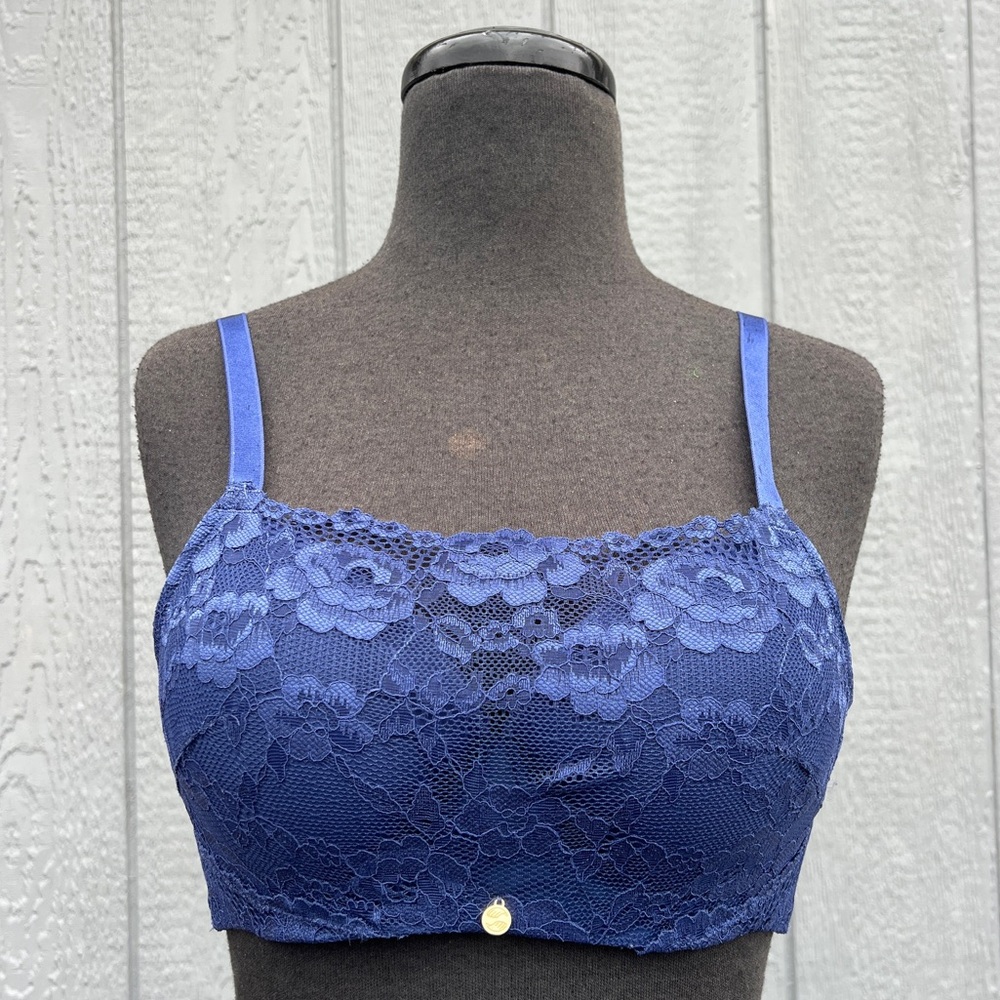 NWOT Pearl By Venus Cami Bra in Blue, 32C